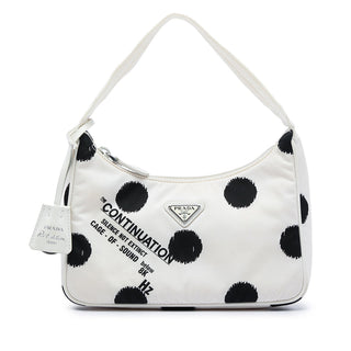 Prada Mini Re Nylon Polka Dot Re Edition 2000 Shoulder Bag