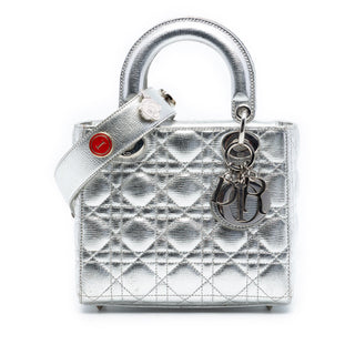 Dior Small Metallic Lambskin Cannage My ABCDior Lady Dior