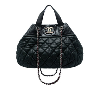 Chanel Large Quilted Iridescent Calfskin In The Mix Satchel