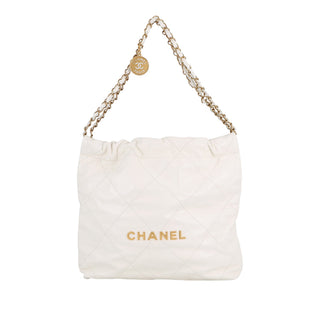 Chanel Small Shiny Calfskin 22 Hobo
