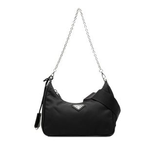 Prada Saffiano Trimmed Re Nylon Re Edition 2005 Satchel