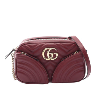Gucci Small GG Marmont Matelasse Leather Sphinx Crossbody