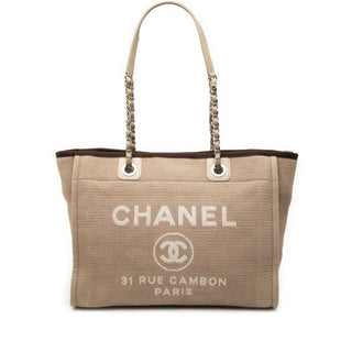 Chanel Small Canvas Deauville Tote
