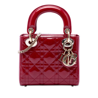 Dior Mini Patent Cannage Lady Dior