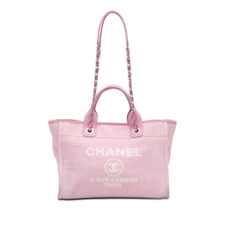 Chanel Small Canvas Deauville Tote