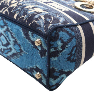 Dior
Medium Embroidered De Jouy Lady D Lite
