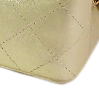 Chanel
Mini Rectangular Classic Metallic Lambskin Single Flap