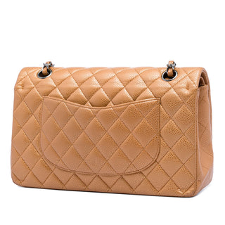 Chanel Medium Classic Metallic Caviar Double Flap
