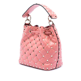 Valentino
Small Leather Rockstud Spike Bucket Bag