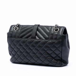 Saint Laurent Medium Sheepskin Triquilt Monogram College Bag