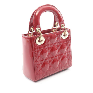 Dior Mini Patent Cannage Lady Dior