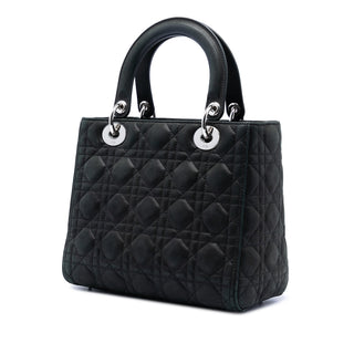 Dior Medium Iridescent Lambskin Cannage Lady Dior