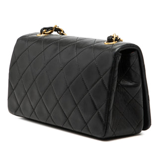 Chanel CC Quilted Lambskin Turnlock Full Single Flap