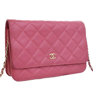 Chanel CC Quilted Lambskin Wallet on Chain
