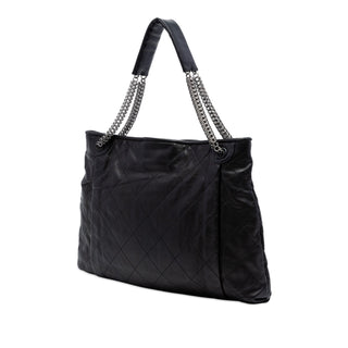 Chanel CC Quilted Lambskin Chain Shopping Tote