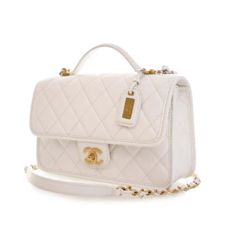 Chanel
Medium Quilted Caviar School Memory Top Handle Flap
