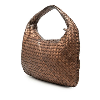 Bottega Veneta Small Metallic Nappa Intrecciato Veneta Hobo