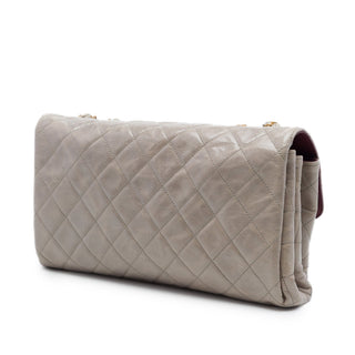 Chanel Jumbo CC Quilted Crumpled Calfskin Straight Flap