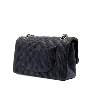 Chanel
Medium Classic Chevron Calfskin Pleated Double Flap