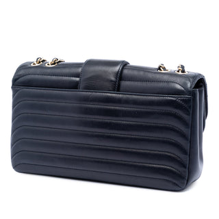 Chanel CC Horizontal Quilted Lambskin Double Flap