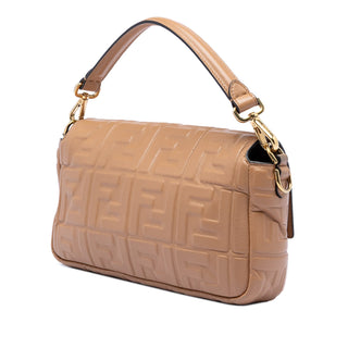 Fendi
Zucca Embossed Leather Baguette Satchel
