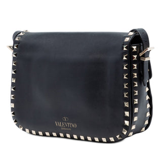 Valentino Small Leather Rockstud Flap Crossbody