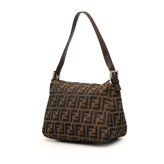 Fendi Zucca Canvas Double Flap Mamma