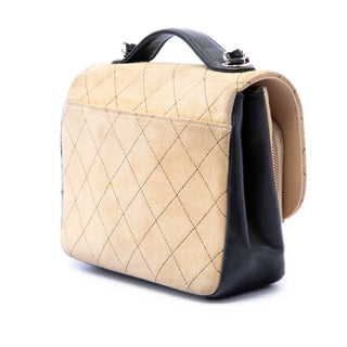 Chanel Medium CC Quilted Suede Business Affinity Flap