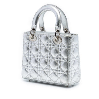 Dior Small Metallic Lambskin Cannage My ABCDior Lady Dior
