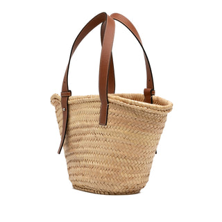 LOEWE Small Raffia Anagram Basket Tote