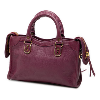 Balenciaga
Nano Chevre Motocross Classic Metallic Edge City Satchel