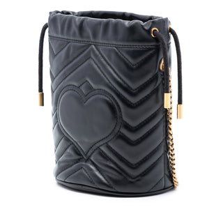 Gucci
Small GG Marmont Leather Matelasse Bucket Bag