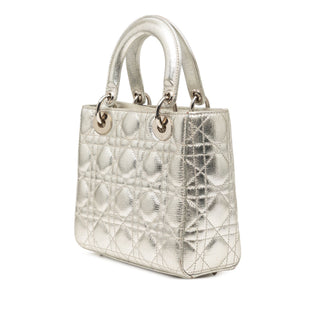 Dior Small Metallic Grained Calfskin Cannage My ABCDior Lady Dior