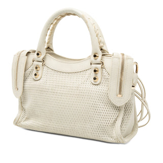 Balenciaga
Mini Perforated Leather Motocross Classic City Satchel