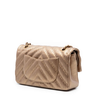 Chanel
Medium Classic Chevron Calfskin Pleated Double Flap