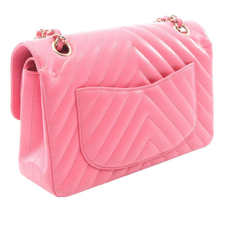 Chanel Small Classic Chevron Lambskin Double Flap