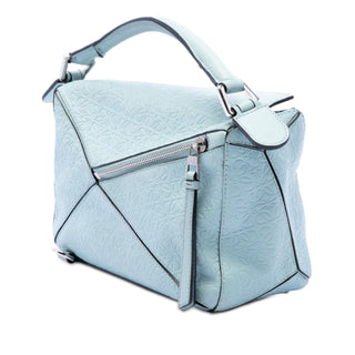 LOEWE Small Anagram Embossed Calfskin Puzzle Satchel