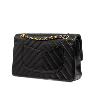 Chanel Medium Classic Chevron Lambskin Double Flap
