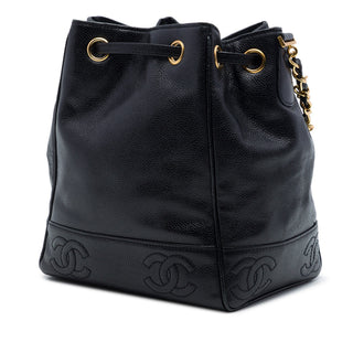 Chanel CC Caviar Drawstring Bucket Bag