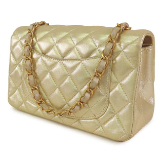 Chanel
Mini Rectangular Classic Metallic Lambskin Single Flap