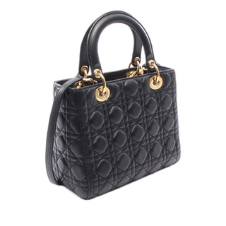 Dior Medium Lambskin Cannage Lady Dior