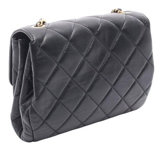 Chanel Lambskin CC Square Accordion Flap Chain Bag