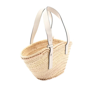 LOEWE Small Raffia Anagram Basket Tote