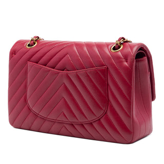 Chanel Medium Classic Chevron Lambskin Double Flap