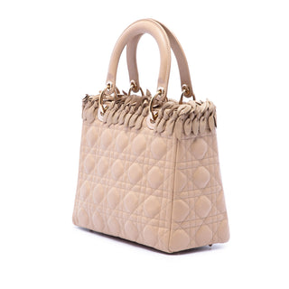 Dior Medium Lambskin Cannage Bow Lady D