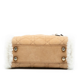 Dior
Mini Suede Cannage with Shearling Trim Lady Dior