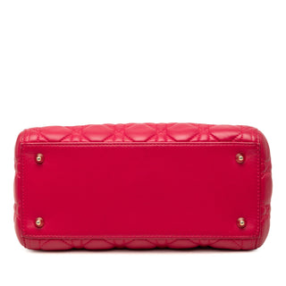 Dior Medium Lambskin Cannage Lady Dior