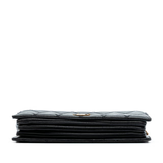 Saint Laurent Diamond Quilted Lambskin Angie Chain Bag