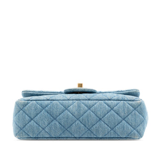 Chanel
Mini Rectangular Classic Denim Pearl Crush Single Flap