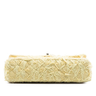 Chanel Medium Classic Fringed Tweed Double Flap